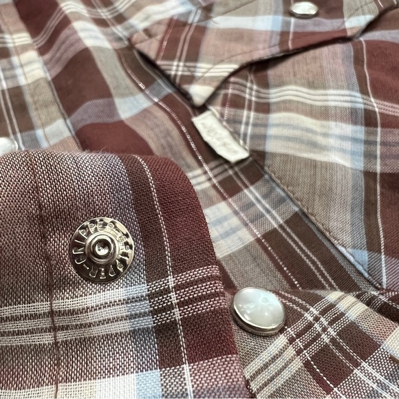 Vintage 70s White Tag Levi’s Plaid Western Button Up Shirt - Picture 10 of 14